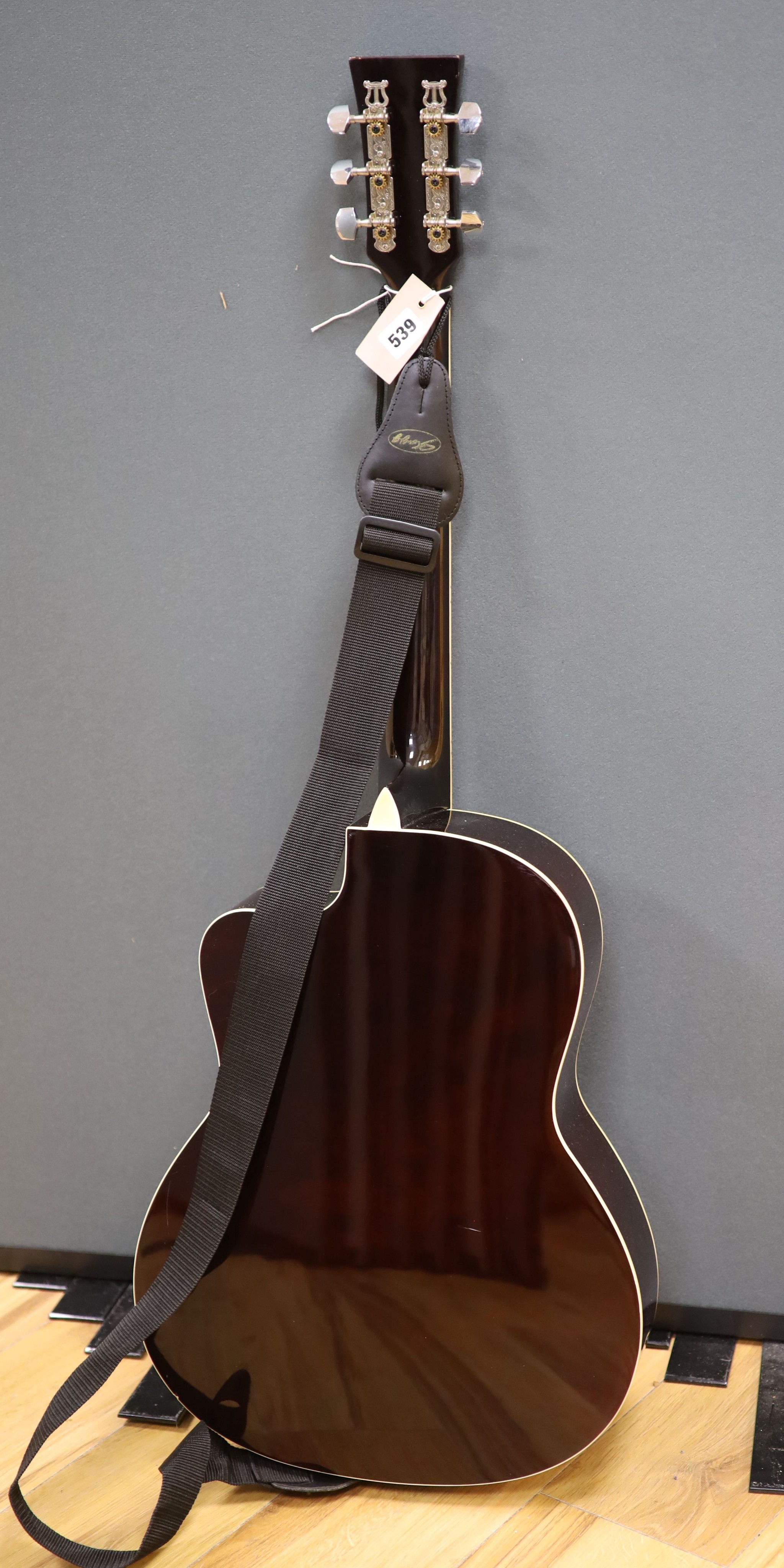 Musikus Flameburst acoustic guitar